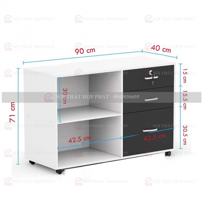 Tủ Di Động - Tủ Cá Nhân Gỗ TDDG017